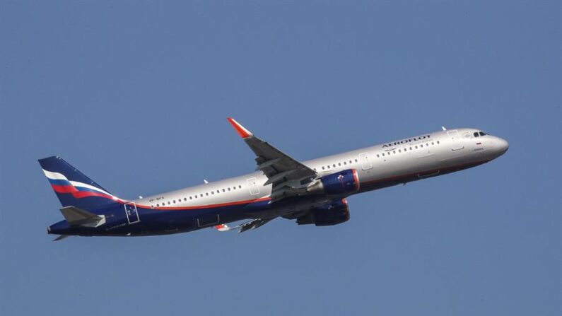 Un avión de la compañía rusa 'Aeroflot', en una imagen de archivo. EFE/EPA/Armando Babani