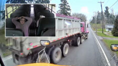 ¡Impactante video!: Camión de carga se queda sin frenos y el conductor esquiva un autobús escolar