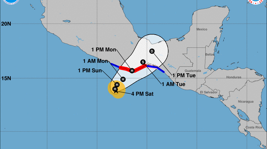La tormenta tropical Ágatha se intensifica en su avance por el sur de México