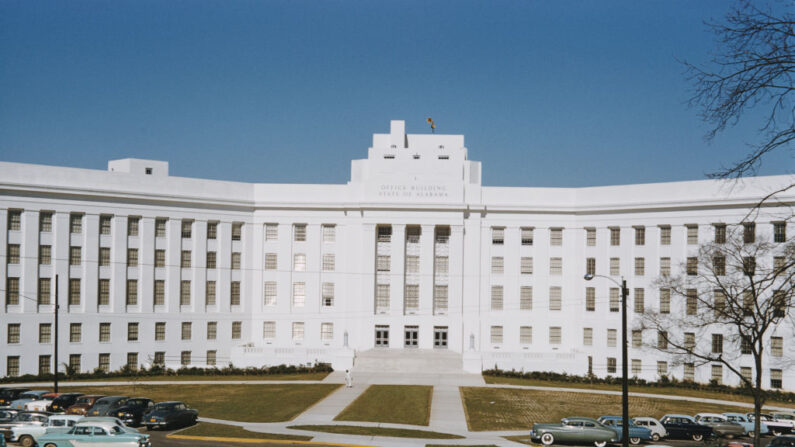 Edificio de la Oficina Estatal, Montgomery, Alabama, septiembre de 1958. (Archivos/Getty Images)
