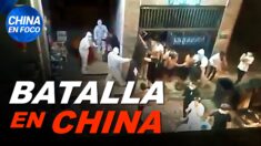 Residentes atacan a policías y trabajadores sanitarios en Shanghái. China roba billones a EE. UU.