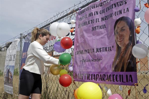 Fotografía de archivo del lugar donde fue asesinada la activista Cecilia Monzón. EFE/Hilda Ríos
