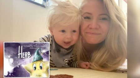 Mamá descubre que su bebé tiene discapacidad visual y escribe conmovedor libro en su honor