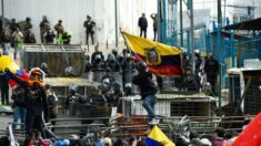 Manifestantes vuelven a reunirse en zona de disturbios de capital de Ecuador