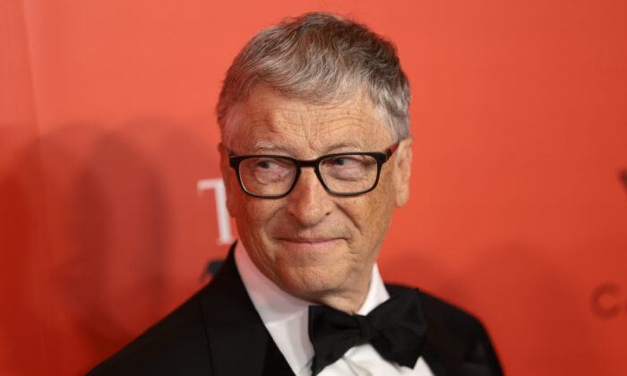 Bill Gates asiste a la Gala TIME100 2022 en Nueva York, el 8 de junio de 2022. (Dimitrios Kambouris/Getty Images para TIME)