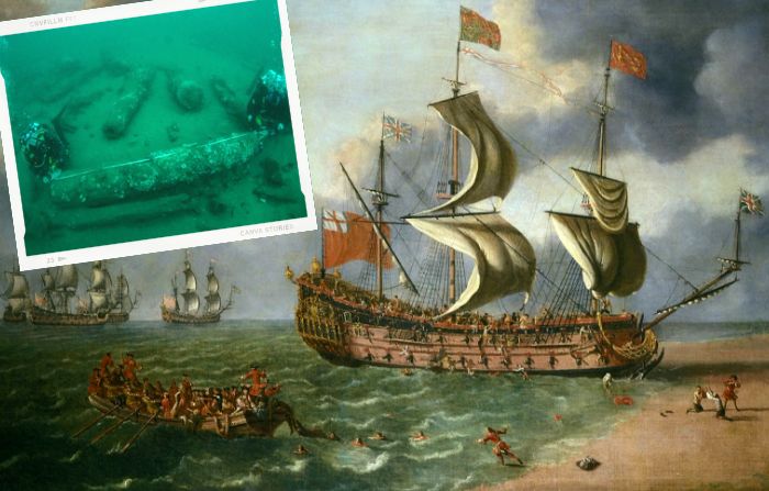 Revelan "fantástica cápsula del tiempo" de barco hundido hace 340 años