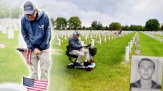 Veterano de 80 años soñaba con poner banderas en cementerio de Snelling para honrar a sus padres