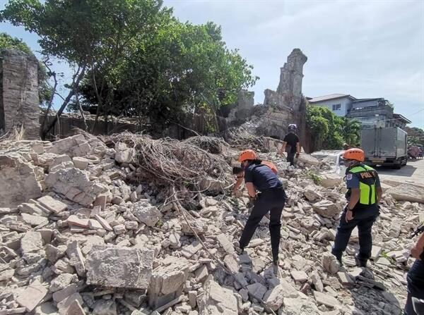 Imagen de los daños del terremoto en Filipinas. EFE/EPA/Bureau of Fire Protection (BFP)
