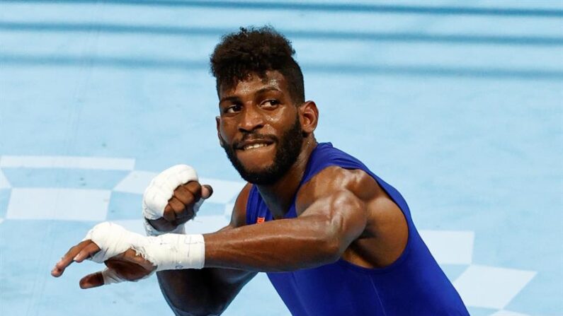 El boxeador cubano Andy Cruz, en una fotografía de archivo. EFE/José Méndez
