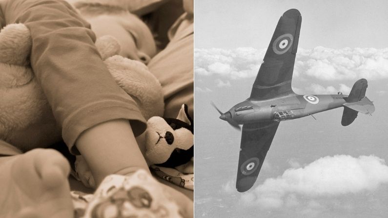 Imagen ilustrativa. Izq. (Pixabay) | Der: Avión por encima de las nubes, Segunda Guerra Mundial (1939 - 1945). (Hulton Archive/Getty Images)