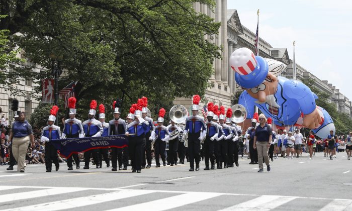 El desfile del 4 de julio en Washington, el 4 de julio de 2019. (Charlotte Cuthbertson/The Epoch Times)