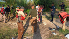 Agentes mexicanos salvan a 5 migrantes del río Bravo, fronterizo con EE.UU.