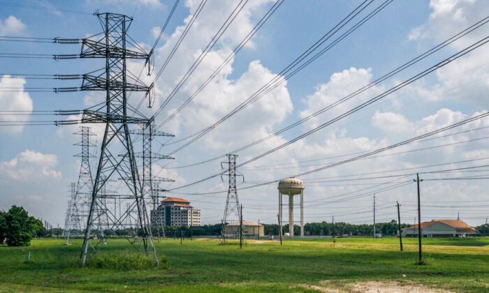 Líneas eléctricas en Houston, Texas, el 15 de junio de 2021. (Brandon Bell/Getty Images)
