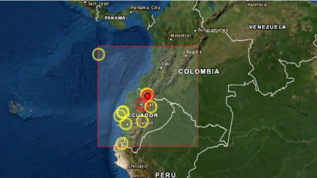 Sismo de magnitud 5.7 sacude sur de Colombia y la frontera con Ecuador