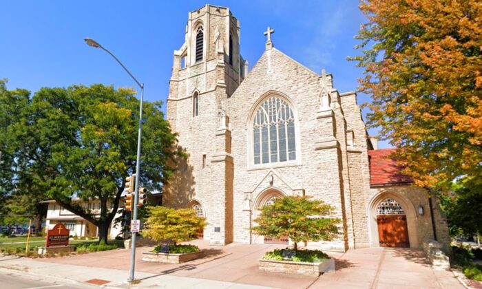 Iglesia católica de San Bernardo en la avenida Atwood de Madison, Wisconsin (cortesía de Google Maps vía The Epoch Times)