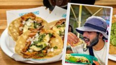 Argentino prueba los tacos de México y su reacción se viraliza: “¡Son un manjar!”