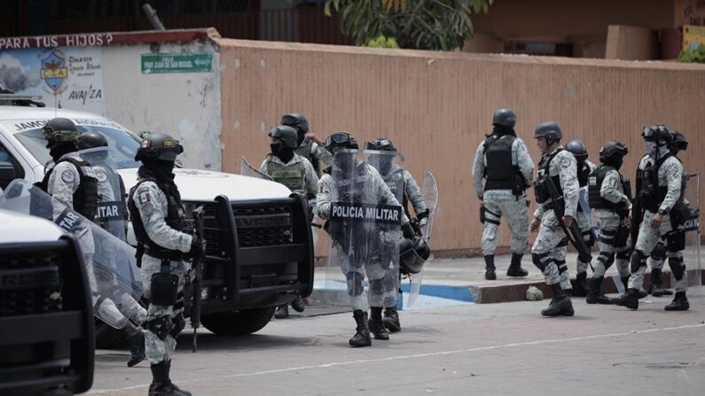 En una fotografía de archivo, se ven miembros de la Guardia Nacional de México. EFE/Iván Villanueva