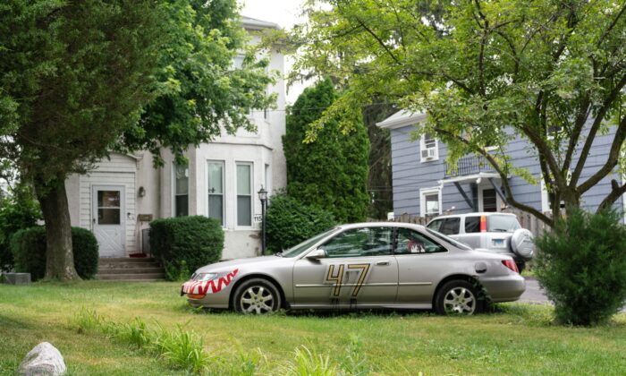 La casa donde vive Robert Crimo III en Highwood, Illinois, el 5 de julio de 2022. (Max Herman/AFP vía Getty Images)