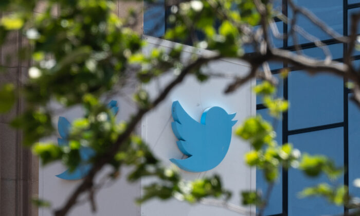 La sede de Twitter en San Francisco, California, el 26 de abril de 2022. (Amy Osborne/AFP vía Getty Images)