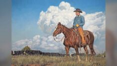Vaquero realista pinta la vida de los ranchos del oeste con gloriosos colores al óleo