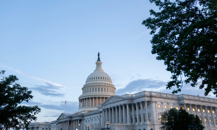 Vista del Capitolio de Estados Unidos en Washington, el 1 de agosto de 2022. (Stefani Reynolds/AFP vía Getty Images)
