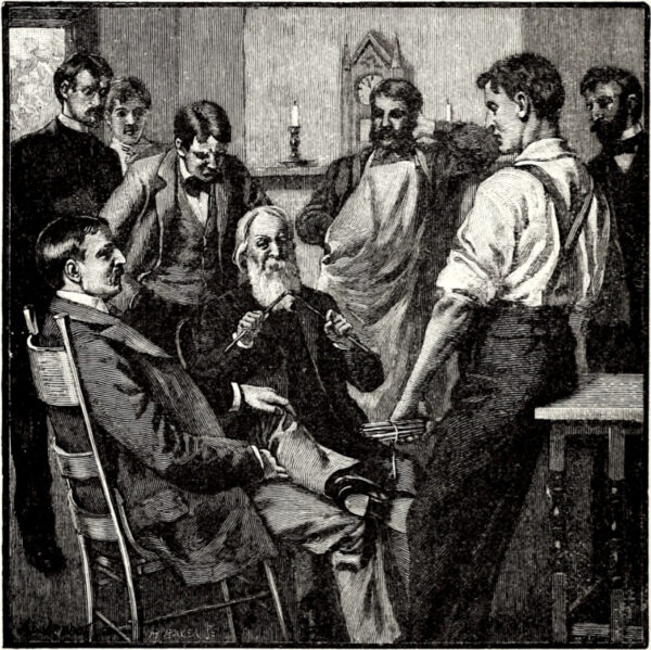 Ilustración de “Los siete palos” de “Tercera lectura ecléctica de McGuffey, edición revisada”, 1879. (Dominio público) Fuente: The Epoch Times en español