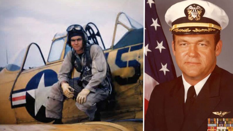 (Izquierda: Cortesía de la Fundación Histórica de la Marina; Derecha: Cortesía del Museo del Aire de Palm Springs vía Dan Pedersen)