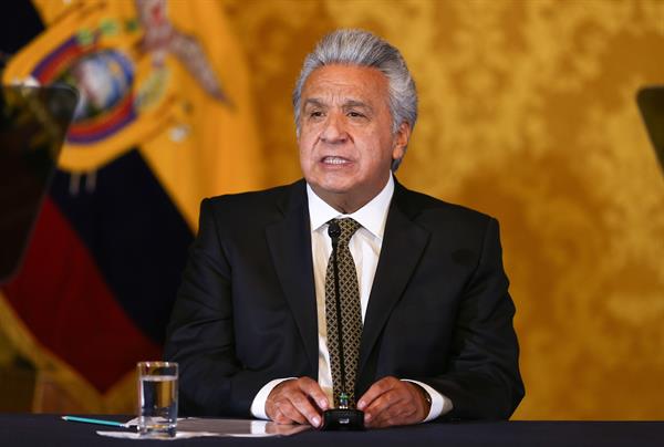 El expresidente de Ecuador, Lenín Moreno, en una fotografía de archivo. EFE/José Jácome
