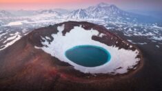 FOTOS: “Entre el fuego y el hielo”, los increíbles volcanes y cuevas de hielo de Kamchatka, en Rusia