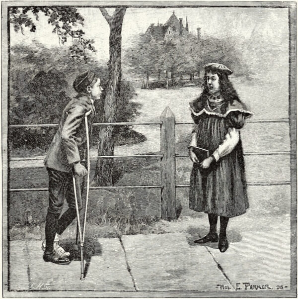 Ilustración de “Mantener el fuerte” de la Tercera Lectura Ecléctica de McGuffey, Edición Revisada, 1879. (Dominio público)