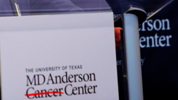 El Centro Oncológico MD Anderson de la Universidad de Texas, el 1 de octubre del 2018. (Timothy A. Clary/AFP/Getty Images)