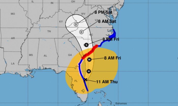 Se espera que la tormenta tropical Ian se fortalezca nuevamente a medida que pasa sobre el Océano Atlántico antes de golpear la costa de Carolina del Sur el viernes, dijeron las autoridades. (CNH)