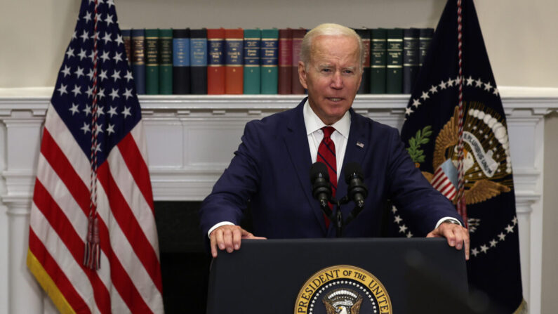 El presidente Joe Biden habla en Washington el 20 de septiembre de 2022. (Alex Wong/Getty Images)
