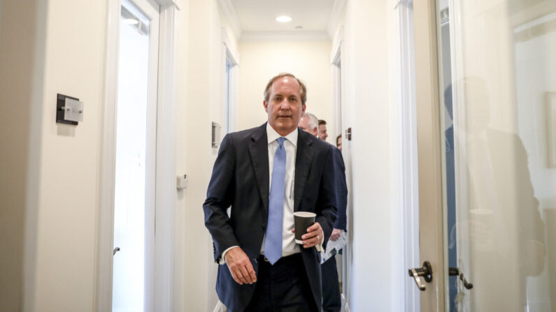 El fiscal general de Texas, Ken Paxton, en Washington el 20 de mayo de 2019. (Samira Bouaou/The Epoch Times)
