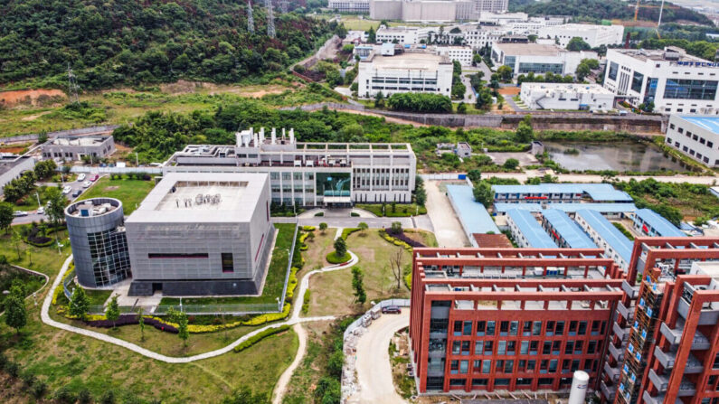 El laboratorio P4 en el campus del Instituto de Virología de Wuhan, en Wuhan, provincia de Hubei, China, el 13 de mayo de 2020. (Hector Retamal/AFP vía Getty Images)
