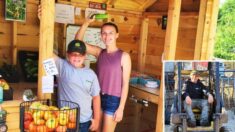 Estudiante de 12 años trabaja en la granja familiar y provee productos frescos a la comunidad