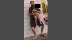 Padre utiliza a su bebé de 1 año como escudo humano para evitar ser arrestado por la policía