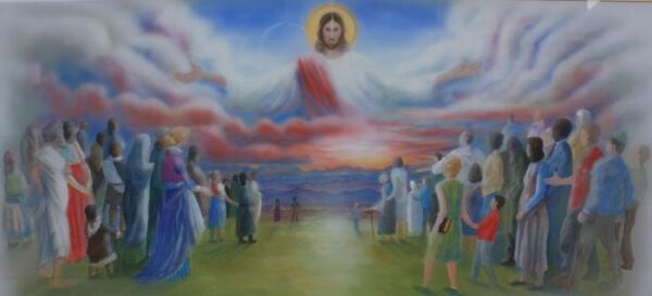 Un cuadro de Howard Storm representa a Jesús guiando a su pueblo. (Cortesía de Howard Storm)