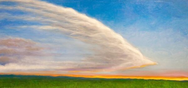 Una pintura de un paisaje celestial de Howard Storm. (Cortesía de Howard Storm)