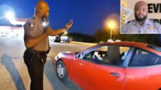 Policía da lección de conducir a una joven que se atascó en medio de la carretera: VIDEO