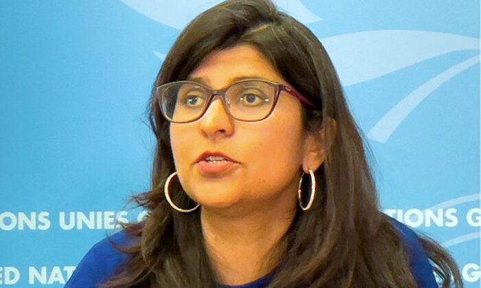 La portavoz de la Alta Comisionada de las Naciones Unidas para los Derechos Humanos, Ravina Shamdasani, está conmocionada por la última condena contra menores en virtud de la Ley de Seguridad Nacional en Hong Kong. (Cortesía del sitio web de las Naciones Unidas)