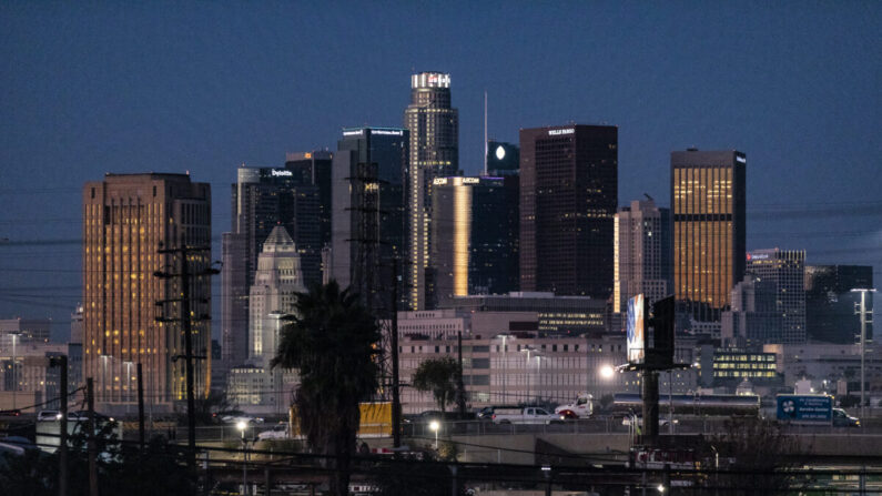 Centro de Los Ángeles, California, el 20 de enero de 2022. (John Fredricks/The Epoch Times)
