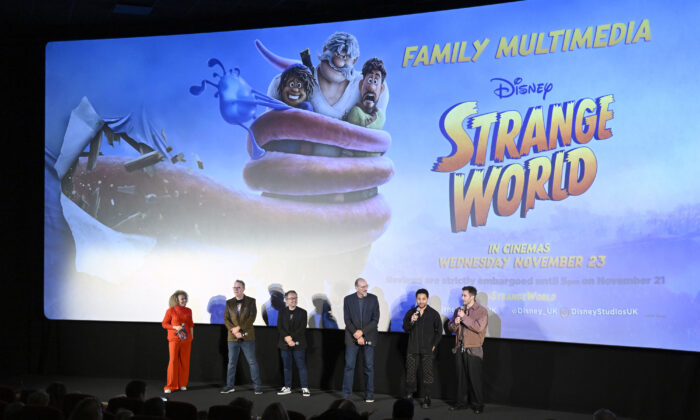 El elenco de "Strange World" asiste a un evento multimedia en Picturehouse Central, el 19 de noviembre de 2022 en Londres, Inglaterra. (Gareth Cattermole/Getty Images)