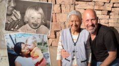 Hombre viaja al otro lado del mundo para reunirse con su niñera de la infancia luego de 45 años