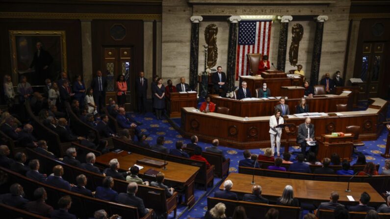 El pleno de la Cámara de Representantes en Washington, visto el 17 de noviembre de 2022. (Anna Moneymaker/Getty Images)
