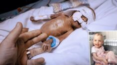 Bebé que nació 16 semanas antes y con 10% de probabilidades de sobrevivir, celebró feliz sus 2 años