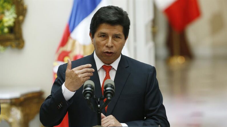 Fotografía de archivo del expresidente peruano, Pedro Castillo. EFE/ Elvis González