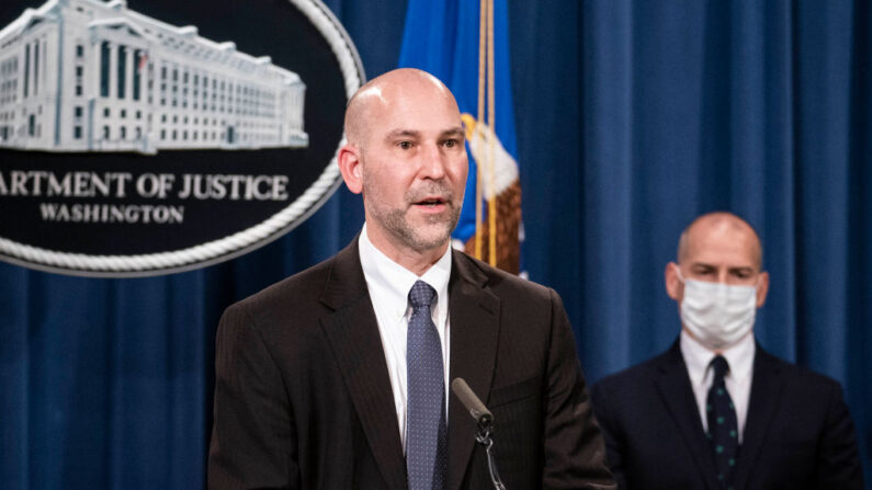 Steven D'Antuono, subdirector a cargo de la oficina del FBI en Washington en el Capitolio el 12 de enero de 2021 en Washington, DC. (Sarah Silbiger-Pool/Getty Images)