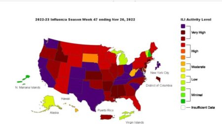 Alerta de los CDC: 44 estados experimentan altos niveles de enfermedades respiratorias