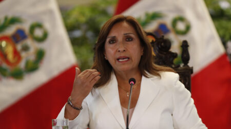 Congresistas opositores presentan una moción de destitución de la presidenta de Perú